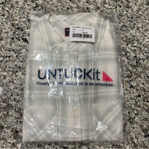 UNTUCKit Top 2 Plaid White Holiday Gift Stocking Stuffer Gifts for Her Under $20 - Picture 9 of 9